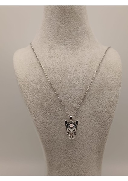 Çelik Kuromı Kolye Küçük Sılver