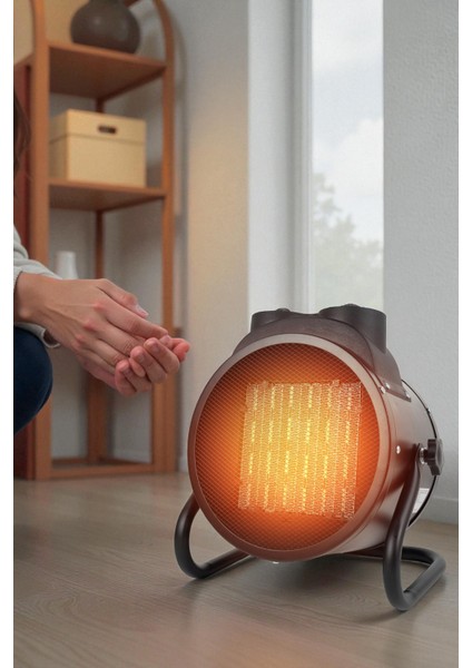 3000W Elektrikli Isıtıcı Fan - 3 Kademeli - 3 Saniyede Hızlı Isınmalı Üflemeli Fan - 45°c Isıtma