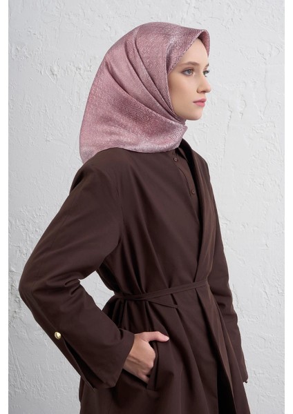 Klasik Desen Twill Ipek Eşarp -2025/2026 -94372D