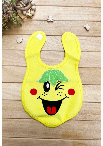 Limon Baskılı Üstü Yumuşak Havlu Su Geçirmez Önlük