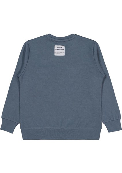 Etiketli - Micro Garnili 6-9 Yaş Sweatshirt - Gri 8-9 Yaş modelleri