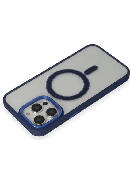 iPhone 14 Pro Kılıf Room Magneticsafe Silikon - Lacivert modelleri