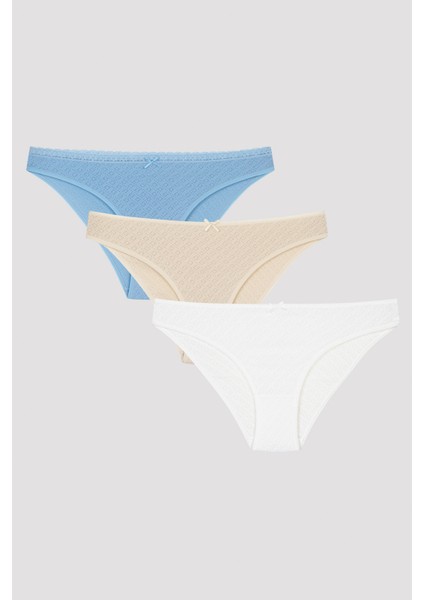 Fresh Spring 3lü Pointel Çok Renkli Slip Külot