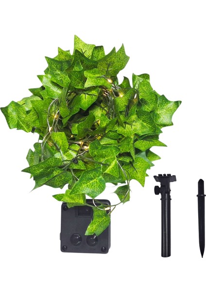 5 Metre Doğal Sarmaşık Yapraklı Su Geçirmez Dekoratif 50 LED Lamba