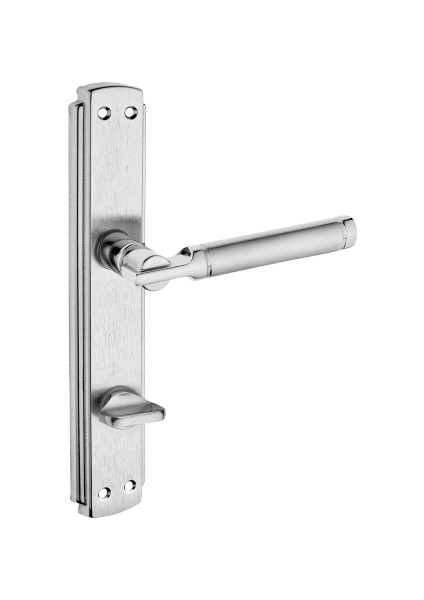 Can Kol Aynalı Nikel Saten Wc Kapı Kolu