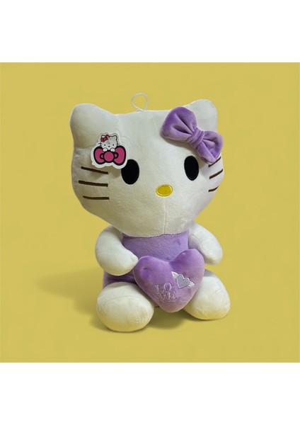 Hello Kitty Mor Renk Peluş 30CM