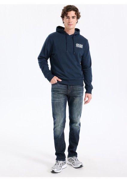 Normal Bel Tapered Fit Mavi Erkek Denim Pantolon 12263530_JJIMIKE Jjcade Ge 232 Noos