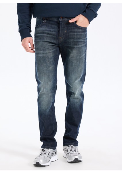 Normal Bel Tapered Fit Mavi Erkek Denim Pantolon 12263530_JJIMIKE Jjcade Ge 232 Noos modelleri
