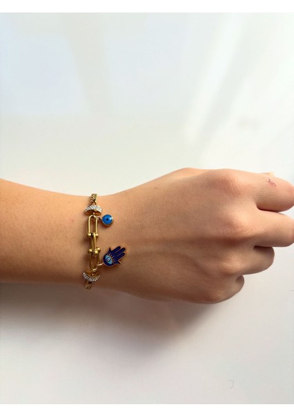 Fatma Ana Eli Figürlü Zincir Bileklik