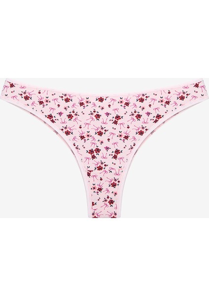 Bow Floral Pamuklu 5li Brazilian Külot