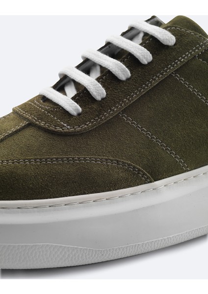 Erkek Haki %100 Süet Esnek Taban Hafif Casual Ayakkabı B008002