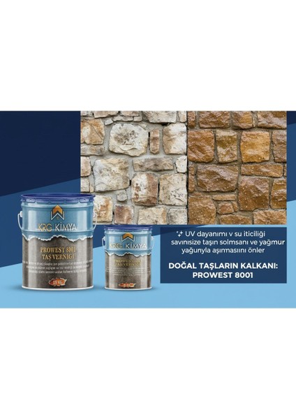 Prowest 8001 Taş Verniği 15 kg modelleri