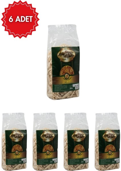 Doğal Sade Köy Eriştesi 1 KG x 6 Adet | Geleneksel El Yapımı Erişte | Katkısız Lezzet