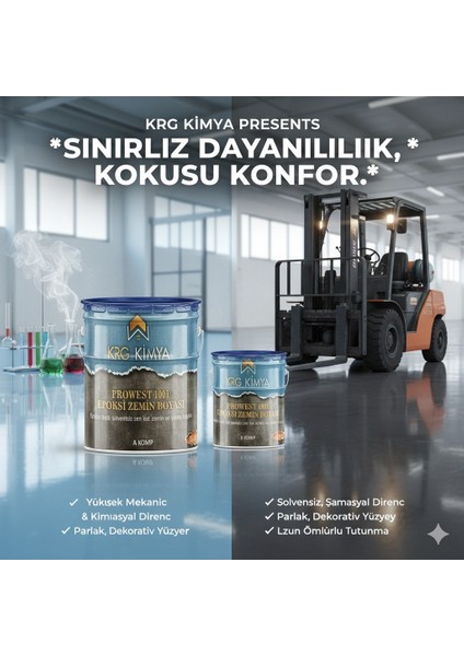 1001 Solventsiz Epoksi Zemin Boyası