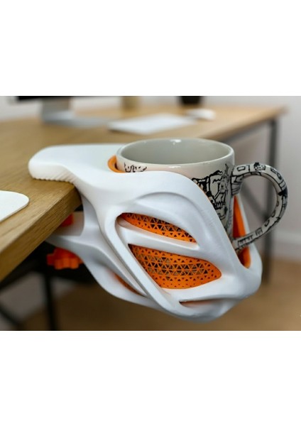 Deskguard Bardak Tutucu: Masaya Monte Edilebilir Sabitleyici | 3D Baskı