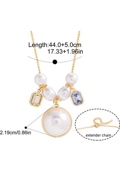 Kadınlar Için Titanyum Çelik Inci Kolye, Paslanmaz Çelik Zinciri (Yurt Dışından) fiyatları