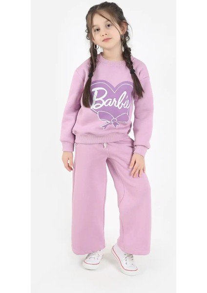 Kız Çocuk Kalın Şardonlu Eşofman Takım