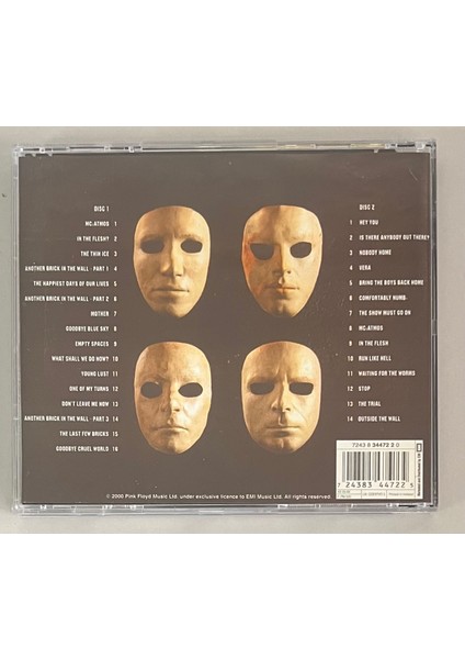 Pink Floyd The Wall Live Çift CD (Orijinal Dönem Baskı Cd) fiyatları