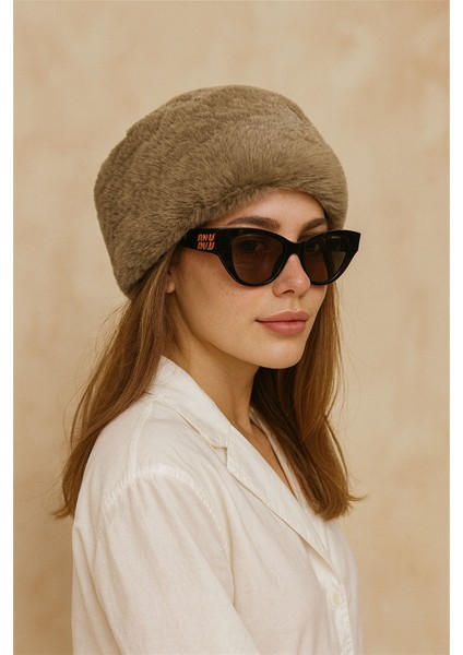 Kadın Suni Kürk Rus Slav Kalpak Şapka NBAKS004