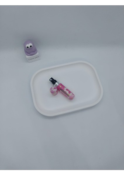 Mini Seyahat Parfüm Dolumlu Atomizer, Taşınabilir Parfüm Sprey Şişesi 5 ml (Pembe Çiçekli) indirimleri