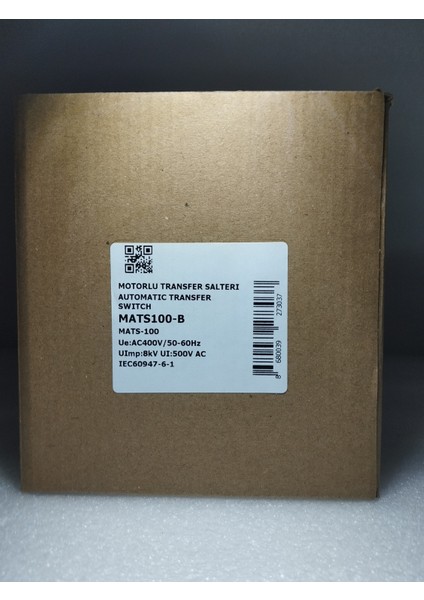 MATS100-B 100A Motorlu Transfer Şalteri-4p (Üç Faz Kontrol)