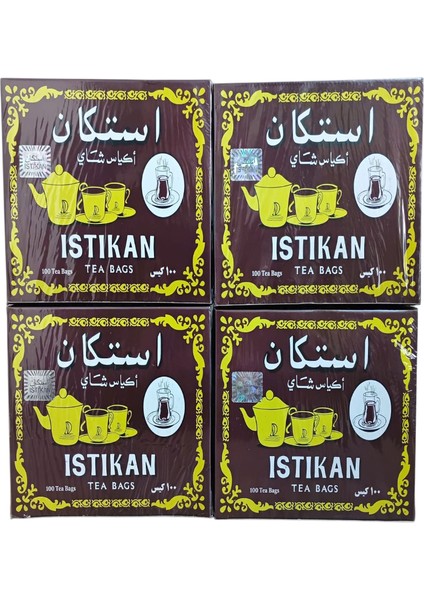Istikan Tea Bags 1 Paket 100 Adetlik Sallama Çay ( %100 Orijinal Seylan Tea )