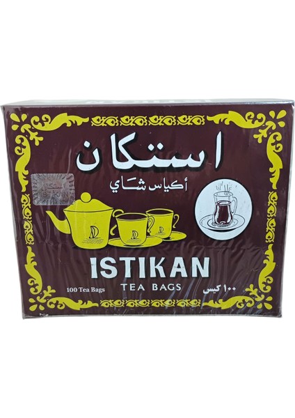 Istikan Tea Bags 1 Paket 100 Adetlik Sallama Çay ( %100 Orijinal Seylan Tea )