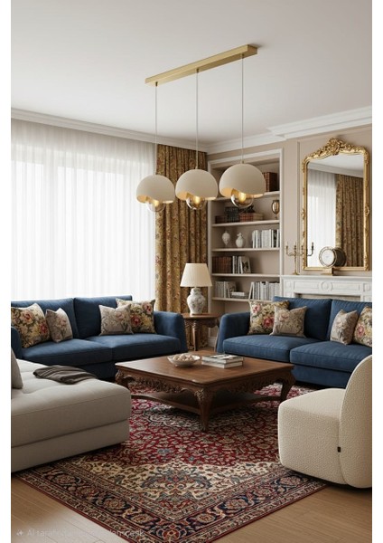 Beton Görünümlü Iskandinaw & Bohem Tarzı Uzun 3 Lü Şık Tasarı Sarkıt Avize (Ampul Hediyeli) modelleri