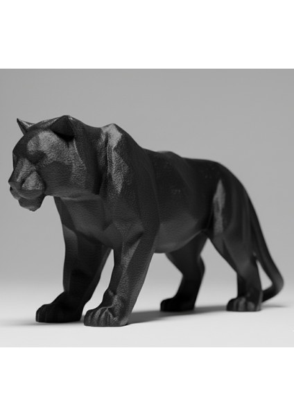 Asil Kaplan Figürü (14X8 Cm) - Pla 3D Baskı Dekoratif Obje