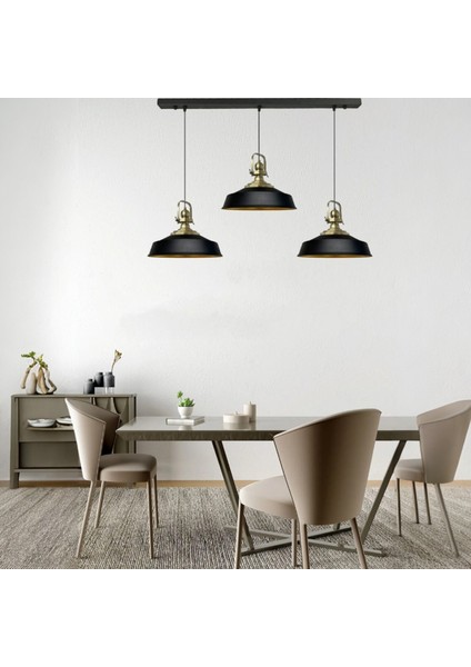 Beyaz Asaletli Üçlü Avize Eskitme Başlık Retro Sarkıt Lamba Mutfak Salon Kafe Avizeleri fırsatları