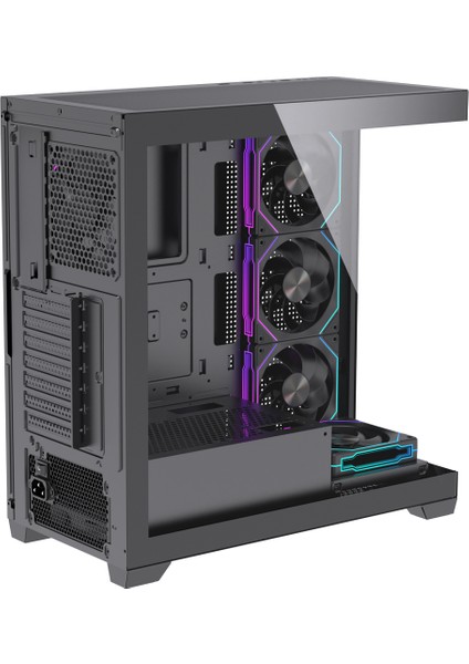 Elıte 5x Rgb Fan Kumandalı USB 3.0 Atx Gaming Bilgisayar Kasası Siyah fiyatları