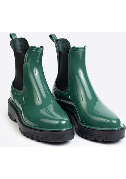 Kadın Parlak Chelsea Yağmur Botu –kalın Taban Bot fiyatları