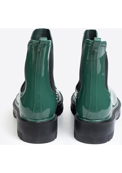 Kadın Parlak Chelsea Yağmur Botu –kalın Taban Bot modelleri