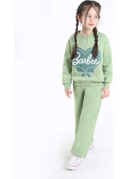 Kız Çocuk Kalın Şardonlu Eşofman Takım