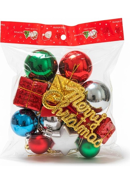 Yılbaşı Ağacı Süsü Karışık 13 Parça (2505117)