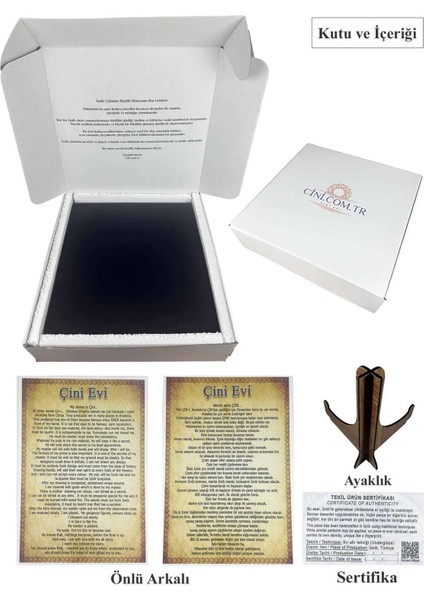 Karanfil ve Mavi Çiçek Desenli Iznik Tabak – Protokol Hediyesi 25 cm indirimleri