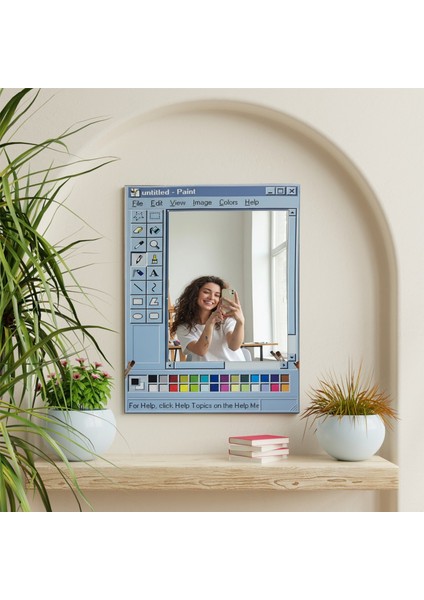 Paint Ayna Paint Temalı Dekoratif Ayna
