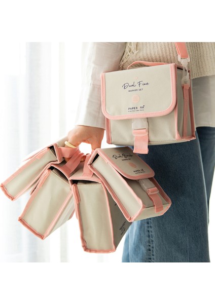 12’li Çift Uçlu Alkol Bazlı Marker Kalem Seti – Brush + Chisel