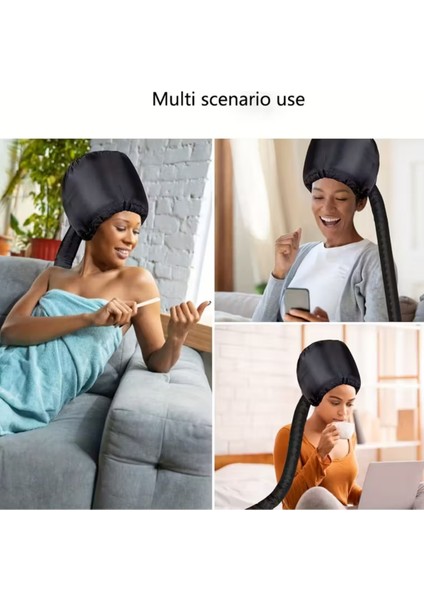 Saç Kurutma ve Şekillendirme Şapkası – Ayarlanabilir Kayışlı, Hızlı Kuruyan Saç Kurutma Makinesi Başlığı | Unisex,tüm Saç Tipleri Için Uygun | Yumuşak Pastel Renkler (Siyah Veya Gri Rastgele Gönderim)
