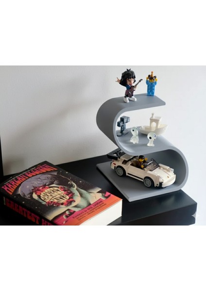 Modern Figür Sergileme Rafı | 3D Baskı Pla | 15X16 cm Koleksiyonluk Stand fiyatları