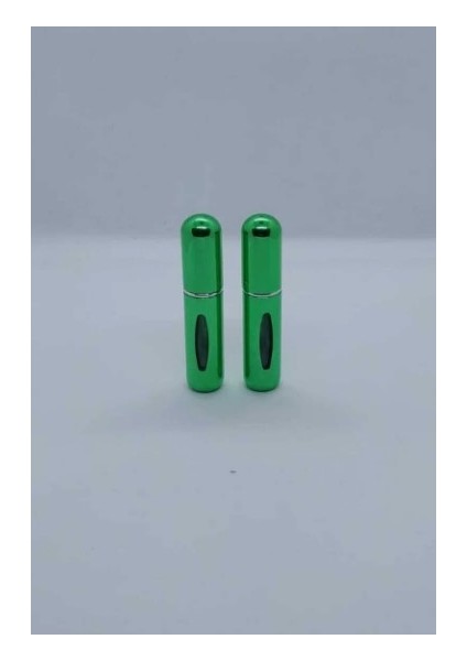Mini Seyahat Parfüm Dolumlu Atomizer, Taşınabilir Parfüm Sprey Şişesi 5 ml (Parlak Yeşil) 2 Adet
