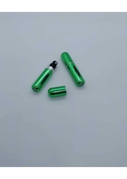 Mini Seyahat Parfüm Dolumlu Atomizer, Taşınabilir Parfüm Sprey Şişesi 5 ml (Parlak Yeşil) 2 Adet modelleri