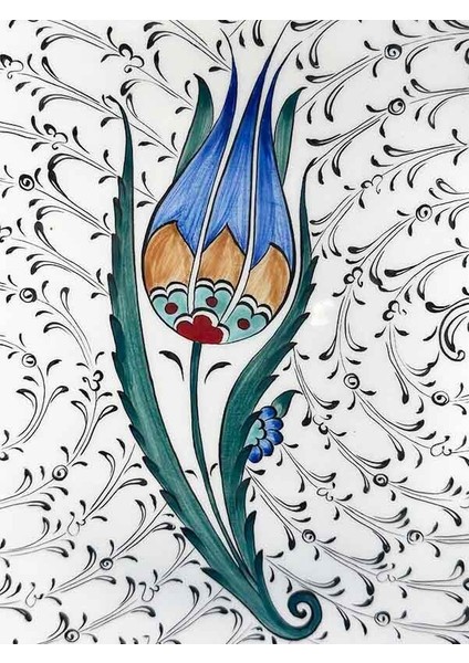 Vıp Lale Desenli Iznik Tabak – Elit Hediyelik Seçim fiyatları