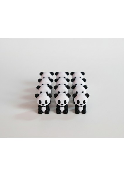 Panda Army - Sevimli 12'li 3D Baskı Panda Seti fiyatları