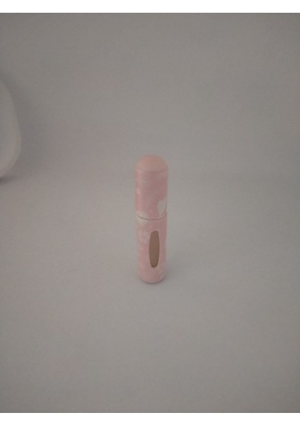 Mini Seyahat Parfüm Dolumlu Atomizer, Taşınabilir Parfüm Sprey Şişesi (Pembe Kalpli) 5 ml