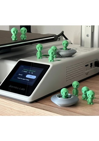 20 Adet Pla 3D Baskı Yeşil Uzaylı Figür & 6 Adet Uzay Gemisi Seti fiyatları