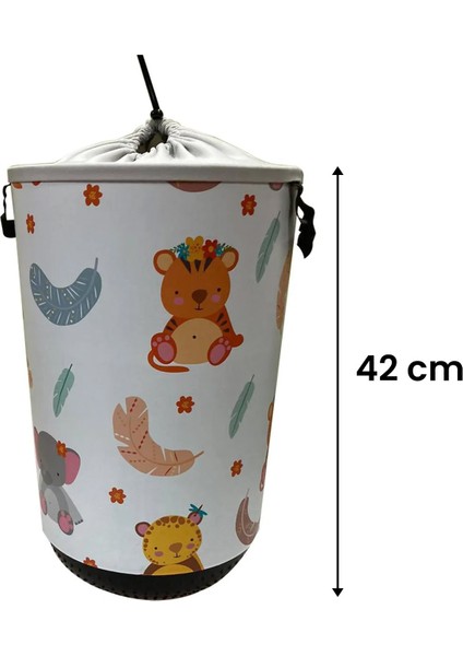 Ayıcık Figürlü Çamaşır Sepeti - Renkli - 20 Lt modelleri
