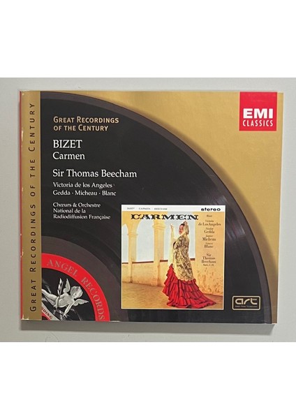 Bizet Carmen Great Recordings Of The Century 3 CD Set Kitapçık Mevcuttur (Orijinal 2000 Dönem Baskı Cd) modelleri
