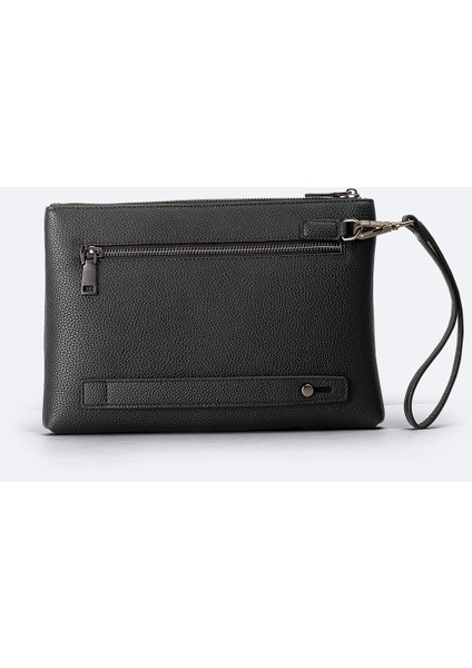 Erkek Siyah Deri Görünümlü El Çantası A42Y9105