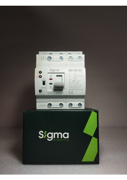 MATS40063 63A Motorlu Transfer Şalteri-4p (Üç Faz Kontrol)